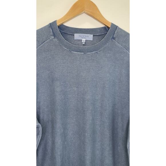 Rag & Bone Large 100% Cotton Lightweight Pullover Old Money Preppy Grandpacore - Picture 2 of 9